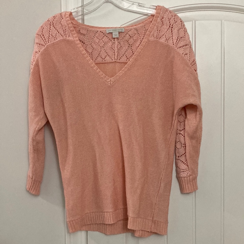 Pink, New York and company sweater